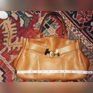 Cole Haan Jasmine camel brown handbag 12" x 7"